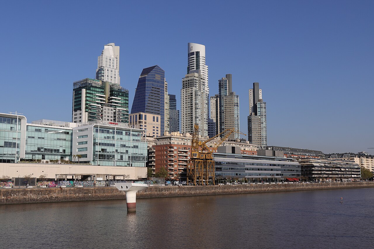 Puerto Madero waterfront and towers in Buenos Aires