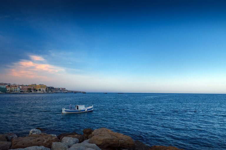 Ortigia harbour in Syracuse, eastern Sicily