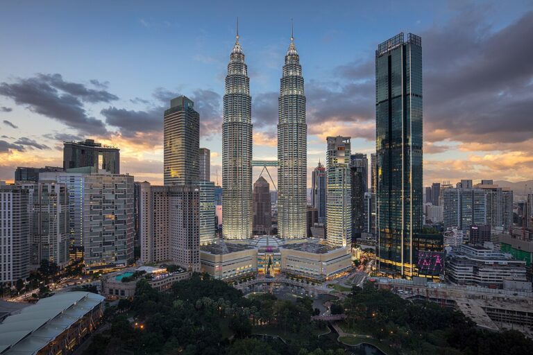 Petronas Twin Towers and Kuala Lumpur skyline