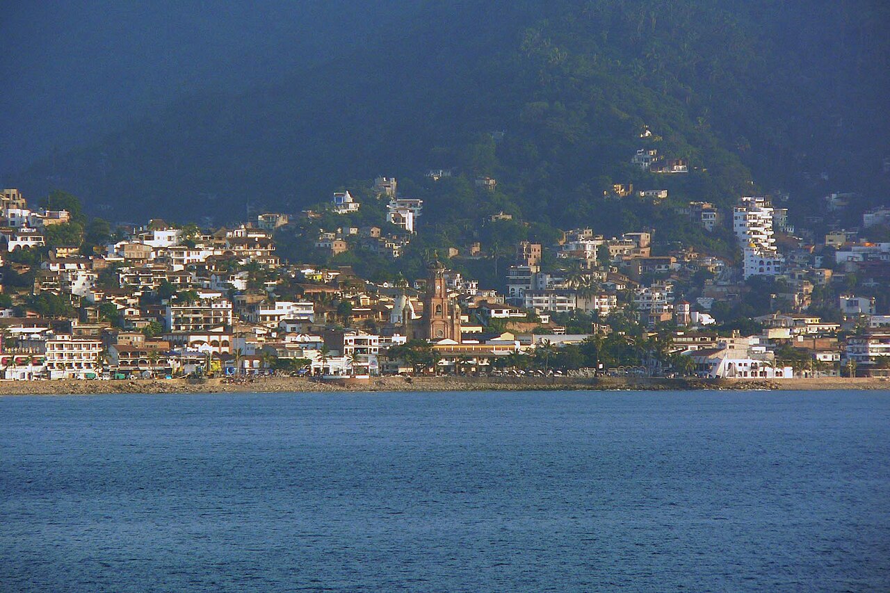 Puerto Vallarta waterfront beside Banderas Bay
